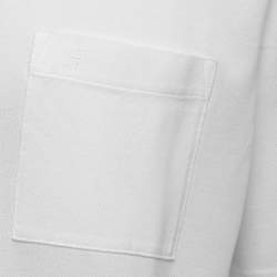 Hermes White Cotton Pique Crew Neck Half Sleeve T-Shirt XXL