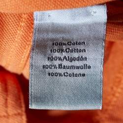 Pre Owned Hermès Orange Cotton Pique Polo T-Shirt 3XL