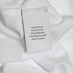 Pre Owned Hermès  White Cotton Pique Polo T-Shirt L