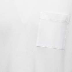 Pre Owned Hermes White Cotton Crew Neck Half Sleeve T-Shirt L