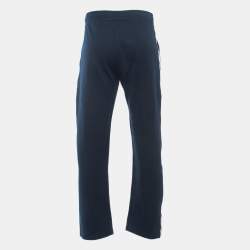 Hermes Navy Blue Cotton Side Panel Detailed Track Pants M
