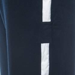 Hermes Navy Blue Cotton Side Panel Detailed Track Pants M