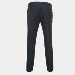 Hermes Black Cotton Blend Trousers L