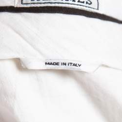 Hermes White Linen Bermuda Shorts M