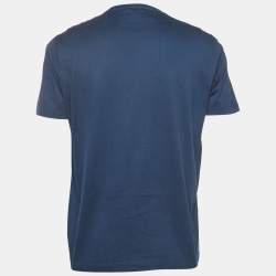 Hermes Navy Blue Odyssee Print Cotton Crew Neck T-Shirt L