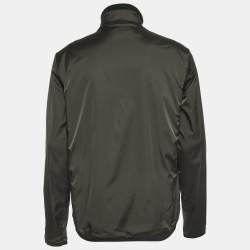 Hermes Grey Warm-Up Nylon Zipper Jacket XL