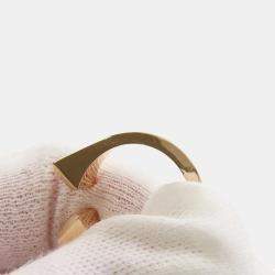 Pre Owned Hermes Crew De Forge Ring Size Gm/55/#15 18K Pink Gold