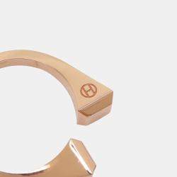 Pre Owned Hermes Crew De Forge Ring Size Gm/55/#15 18K Pink Gold