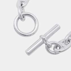 Pre Owned Hermes Chaine D'Ancre Bracelet 11 Frames Size Tgm Sv925