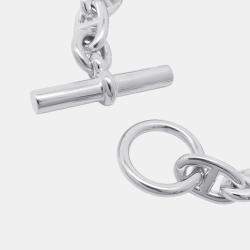 Pre Owned Hermes Chaine D'Ancre Bracelet 14 Frames Size Mm Sv925