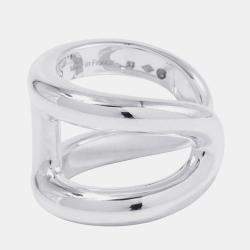Pre Owned Hermes Osmoz Ring Size Gm/53/#13 Sv925