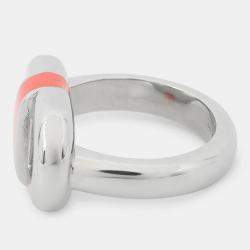 مملوكة مسبقًا خاتم هيرميس مايون مقاس T50/تقريبًا رقم 12 معدن طلاء برتقالي فلات