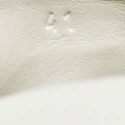 Hermes White Leather Deep Lace Up Sneakers Size 41