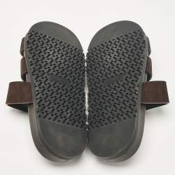 Hermes Brown Suede Ankara Sandals Size 40