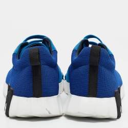 Hermes Blue Mesh and Suede Bouncing Sneakers Size 43