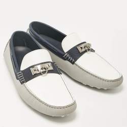 Hermes Multicolor Leather Irving Loafers Size 44