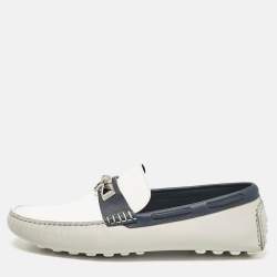 Hermes Multicolor Leather Irving Loafers Size 44
