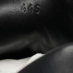 Hermes Black Leather Day Sneakers Size 44.5