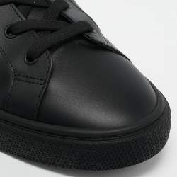 Hermes Black Leather Day Sneakers Size 44.5