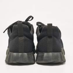Hermes Black Fabric and Suede Bouncing Low Top Sneakers Size 42
