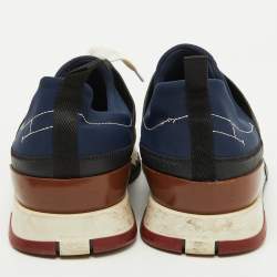 Hermes Multicolor Neoprene, Leather and Suede Stadium Low Top Sneakers Size 43