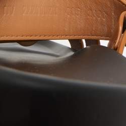 Pre Owned Hermes Brown Leather Chypre Sandals Size 41.5