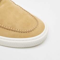Hermes Brown Suede Game Slip On Sneakers Size 43