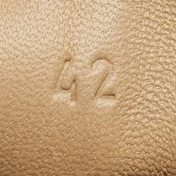 Pre Owned Hermes Navy Blue Suede Cap Toe High Top Sneakers Size 42