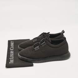 Hermes Black Mesh Team Sneakers Size 40.5