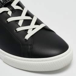 Hermes Black Leather Daydream Sneakers Size 44.5
