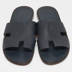 Pre Owned صندل هيرمس إزمير سويدي أزرق كحلي مقاس 44