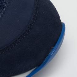 Hermes Blue Knit Fabric Tokyo Slip On Sneakers Size 42.5