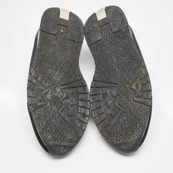 Hermés Navy Blue Knit Fabric Tokyo Slip-On Sneakers Size 42.5