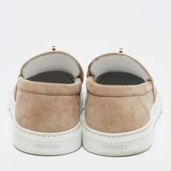 Hermes Beige Suede Game Slip On Sneakers Size 39