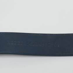 Pre Owned Hermès Navy Blue Suede Chypre Sandals Size 45.5