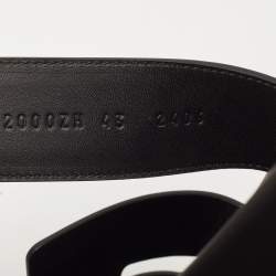 Hermes Black Leather Chypre Sandals Size 43