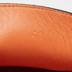 Hermes Black Leather Irving Slip On Loafers Size 41