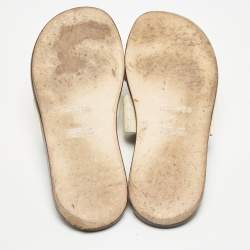 Hermes Himalaya Blanc Crocodile Izmir Sandals Size 42