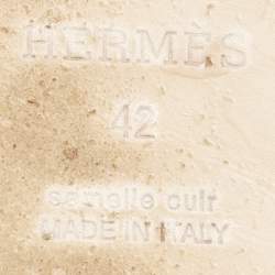 Hermes Himalaya Blanc Crocodile Izmir Sandals Size 42