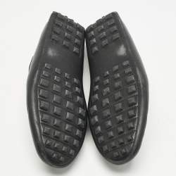 Hermes Black Leather Irving Loafers Size 42.5