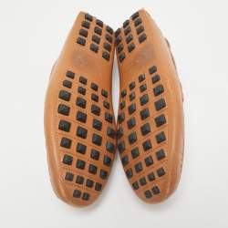 Hermes Brown Leather Irving Loafer Size 42.5