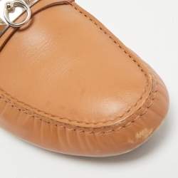 Hermes Brown Leather Irving Loafer Size 42.5