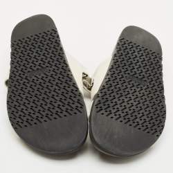 Hermès Off White Leather Chypre Sandals Size 43