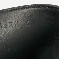 Pre Owned Hermes Black/Brown Leather Jackson Slide Sandals Size 41