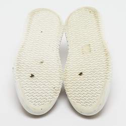 Pre Owned Hermes Tan Leather Low Top Sneakers Size 41.5