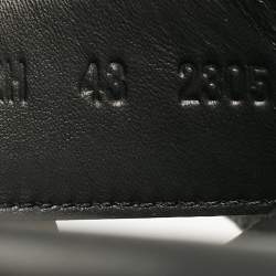 Pre Owned Hermès Black Leather Chypre Sandals Size 43