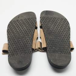 Pre Owned Hermes Beige Suede Chypre Sandals Size 44