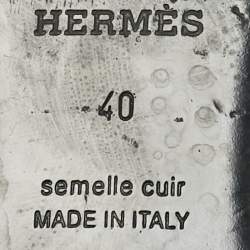 Pre Owned حذاء هيرمس ريفولي جلد أخضر مقاس 40