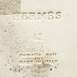 مملوكة مسبقًا صندل هيرمس إزمير جلد بني مقاس 42