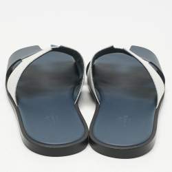 Pre Owned صندل هيرمس إزمير سويدي أزرق كحلي مقاس 44